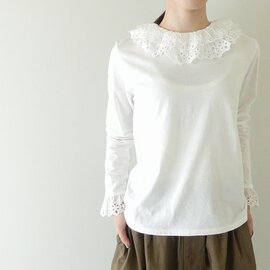 Dot and Stripes CHILD WOMAN 天竺ティアードコットンレースプルオーバー(11-01-CT-004-26-2)ドットアンドストライプスチャイルドウーマン