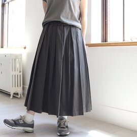 TRAVAIL MANUEL|コンパクトウェザー・タックフレアースカート