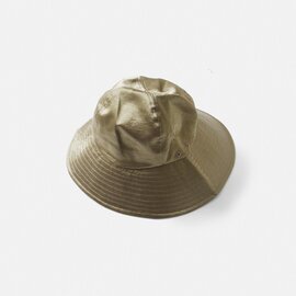 kha:ki｜サテン ミリタリー ブッシュ ハット 帽子 “MIL BUSH HAT SATIN” mil24hac3016-ms 母の日 ギフト 紫外線対策