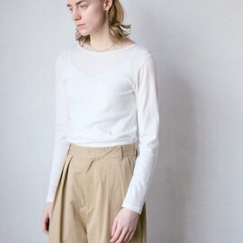 doux bleu|コットンカシミヤ フライスプルオーバー DB-2641-013