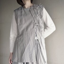 ROBE de PEAU|LINEN STRING NO SLEEVE BLOUSE