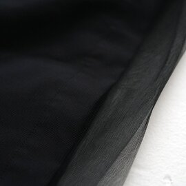 Mochi｜ tulle shirts dress[ms24-op-04/black] チュールシャツドレス