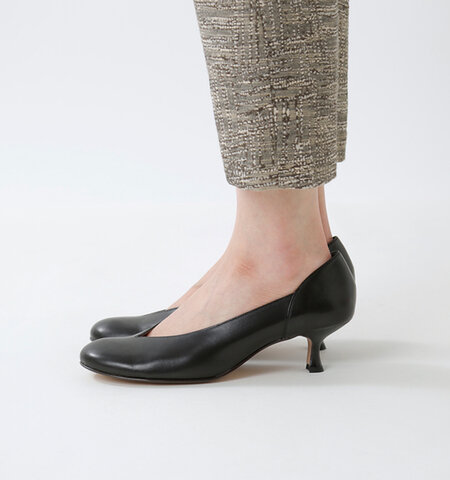 ROYAL BURNISH|aranciato別注 ブラックレザーパンプス 2604aa-b-ms