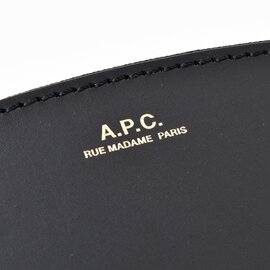 A.P.C.｜スムースレザー ウォレット “DEMI-LUNE” f63218-mm アーペーセー 財布 