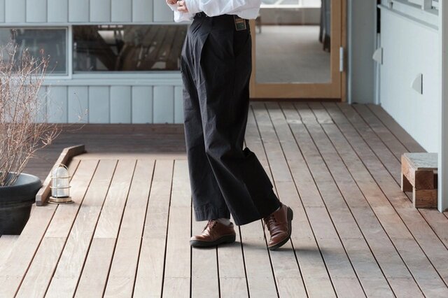 ASEEDONCLOUD｜HW wide trousers_Rip stop