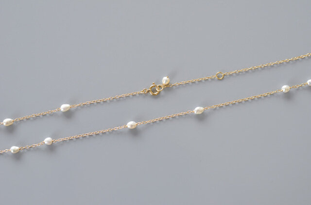 SOURCE｜Random Keshi Pearl Necklace SHORT 