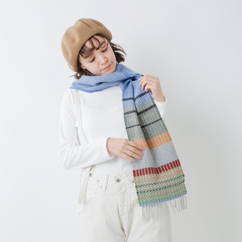 Wallace Sewell|100%メリノラムズウール マフラー“ANOUILH” ws201aw93-fn