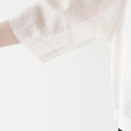 nicholson&nicholson｜ローマシアー ボタンシャツ 5分袖 オープンカラー ショート丈 ROMA-SHEER ニコルソンアンド ニコルソン