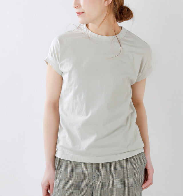 Rinen 60 2天竺コットンフレンチスリーブtシャツ 11904 Yh Piu Di Rinen 60 2天竺コットンフレンチスリーブtシャツ 11904 Yh Piu Di