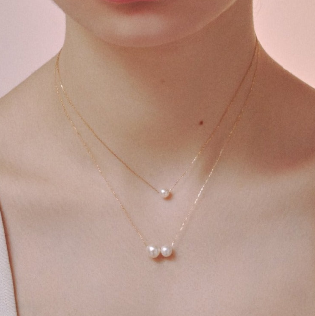 内側　pearl necklace