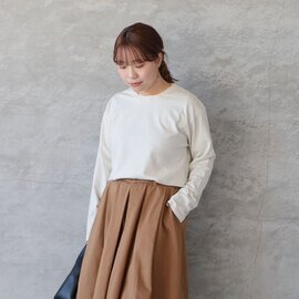 sabbatum|コットンツイストカラーロングスリーブプルオーバー