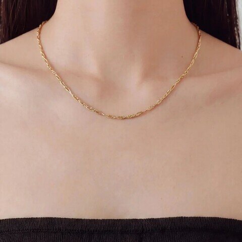 kiehtova|NOBLE CHAIN NECKLACE ネックレス 真鍮 スクリューチェーン