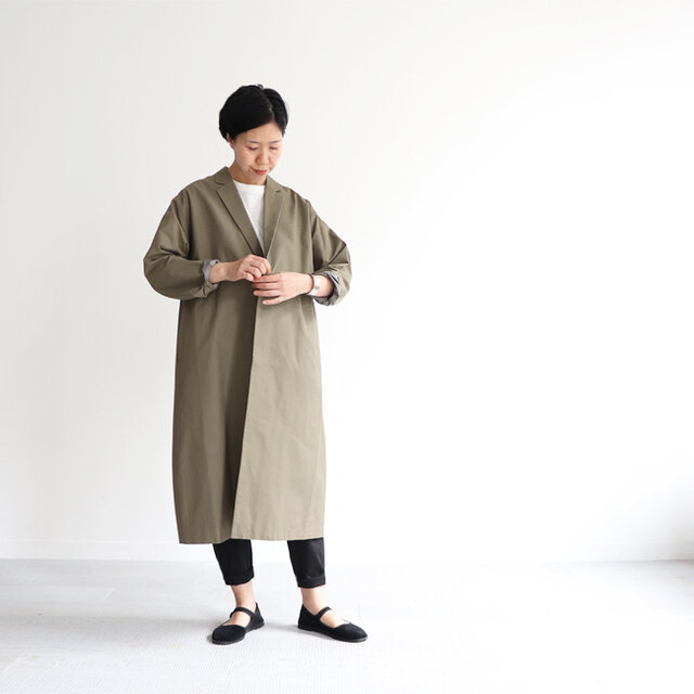 カーキ / S 着用、モデル身長:160cm