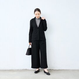 TOKYO BASIC|圧縮ウール100%こなれテーラードジャケット+ワイドパンツ 2点セット | オケージョン セットアップ