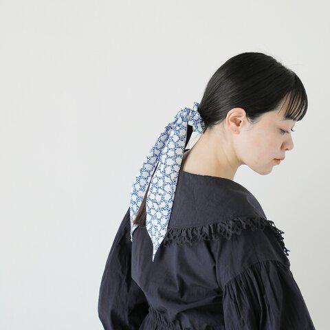 Shinzone|ポルト プリント リボン シュシュ “RIBBON SCRUNCHIE” 25mmsit03-fn