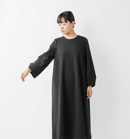 kaene｜Aライン ハイストレッチ ドレス 100922-tr