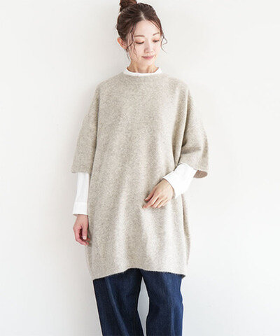 mizuiro ind|【20%OFF】クルーネックチュニック 4-220076