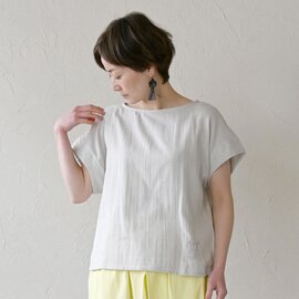 sisam|WGマンタトップ【ダブルガーゼ】【半袖】【Tシャツ・カットソー】
