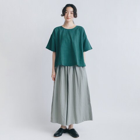 ヂェン先生の日常着|キュロットワイドパンツ
