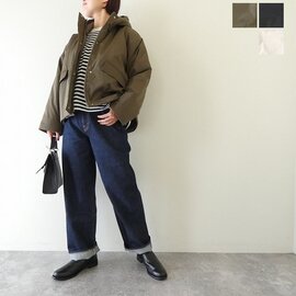 mao made|フード付きグログランコンパクト丈ブルゾン(551308)