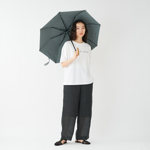 model:164cm color:ブルーグレー