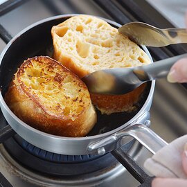 中尾アルミ|ハムエッグパン 中深型 15cm フッ素樹脂加工