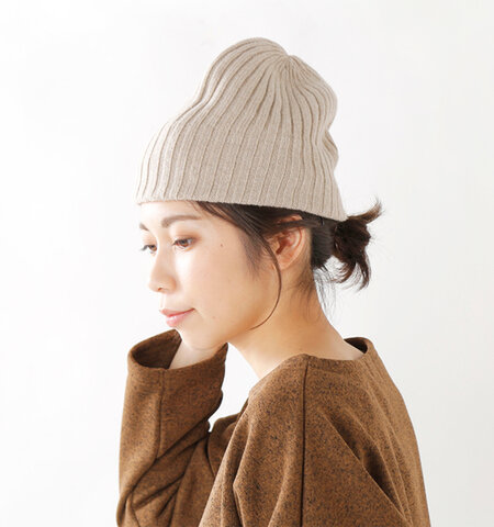 Mature Ha ウールニットキャップ Slant Cutting Knit Cap Lamb Mk 2133 Mm Piu Di Aranciato ピウディアランチェート キナリノモール