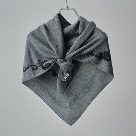 elegancese|Print-knit scarf │カシミヤ ストール マフラー ニット スカーフ