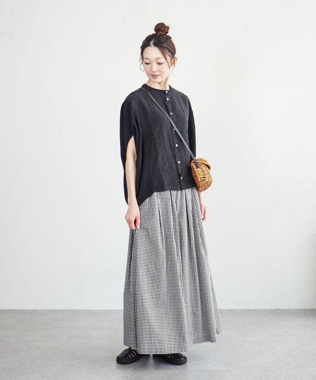 身長:164cm / カラー:929 クロギンガム / サイズ:2