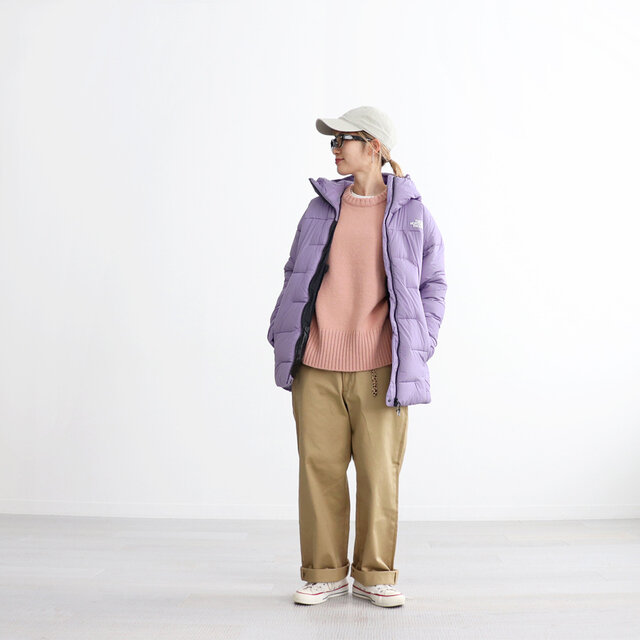 THE NORTH FACEの中わたジャケット。
お布団に包まれているかのようなふかふか感☁️
軽くて暖かいのが一番ですよね〜