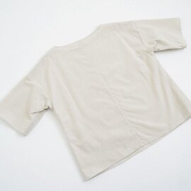 Mochi｜t-blouse [ecru×striped]