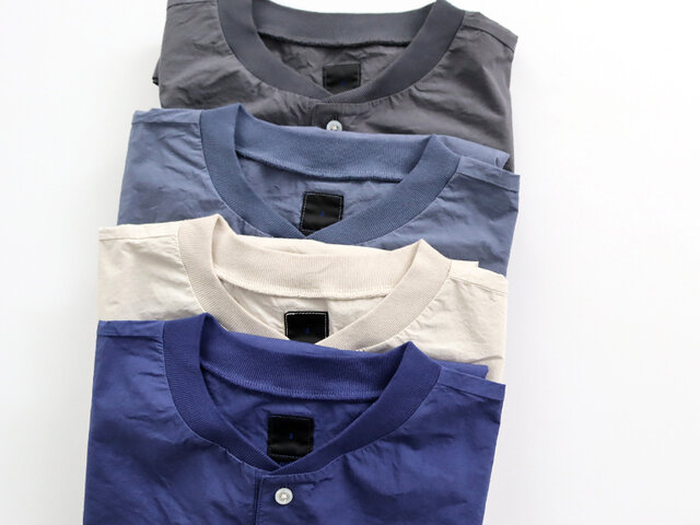 maillot｜rub cotton henley shirt ラブコットン・ヘンリーネックシャツ MAP-24109