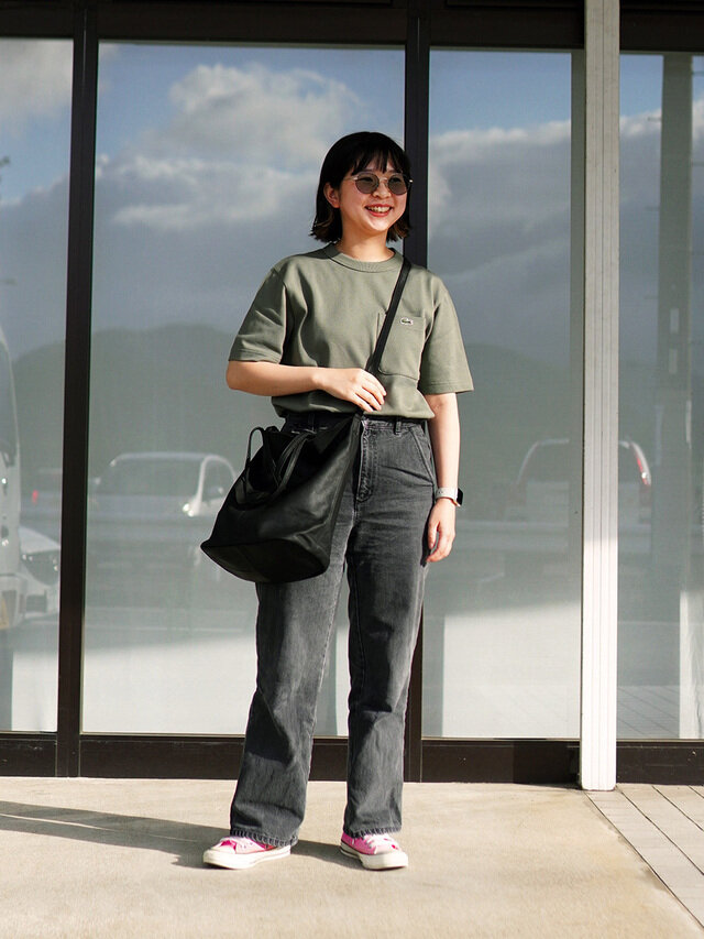 【momo】153cm
普段着用サイズ:トップス M / ボトムス M / シューズ 23.5cm