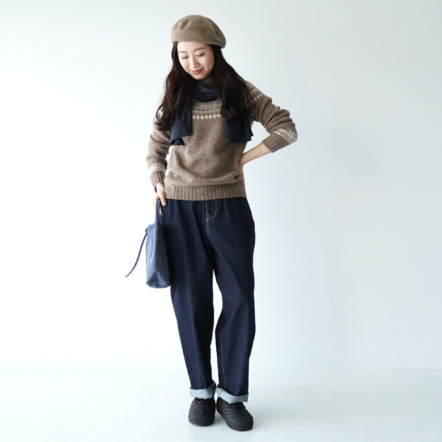 モデル:166cm / 47kg
color : black(B1) / size : 23.5cm