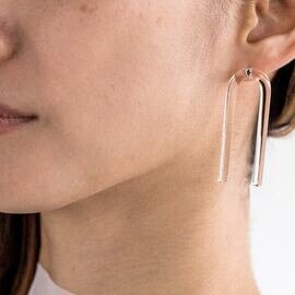 _cthruit|_cthruit stick_U earring ピアス 【Clear】