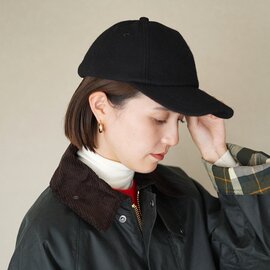 parages｜アーチ ウール 6パネル キャップarchie wool 6-pannel cap 帽子 ブラック ユニセックス パハージ