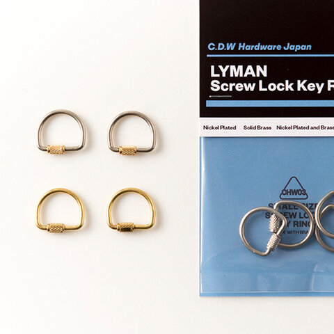 CANDY DESIGN&WORKS｜LYMAN Screw Lock Key Ring/キーリング