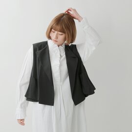 mizuiro ind|ストレッチ クルーネック ベスト 3-230068-fn