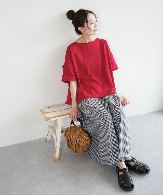 身長:164cm / カラー:30 red / サイズ:FREE
