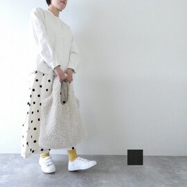 BLUE LAKE MARKET|ネル起毛ボタン糸配色ステッチシャツ(B-510015)