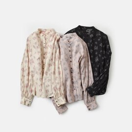 qiri|コットン シルク ルーシー ボリューム スリーブ ブラウス “lucie volume sleeve blouse” 63-01-bl-010-25-2