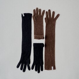 elegancese|Wool cashmere fluffy gloves アームウォーマー 手袋│カシミヤ アームカバー