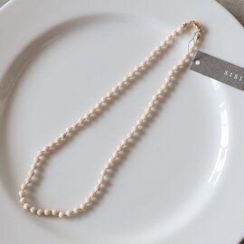 SISI|short necklace silk リバーストーン 14Kゴールドフィルド ネックレス