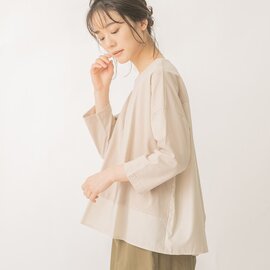 ラスティック天竺切替フレアプルオーバー 長袖