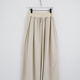 Mochi｜long skirt [ecru×striped]
