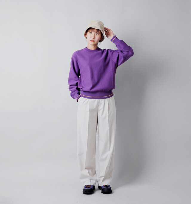 model mayuko：168cm / 55kg 
color : purple / size : 0