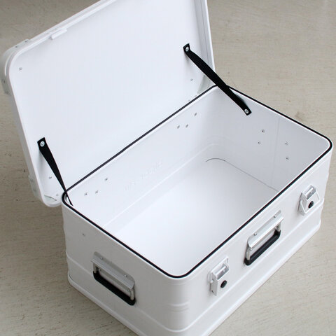 ALPOS｜ALUMINUM CONTAINER WITH STACKING CORNER/アルミコンテナ 収納 フタ付き