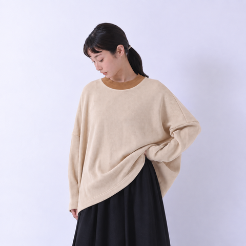 TUTIE.|リブニット編立衿プルオーバー 長袖