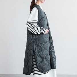 solamonat poche｜【50%OFF】ライナーキルトベスト ロング poche-quilt-vest