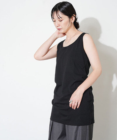 【SALE 40%OFF】Praia | ロングタンク ロング丈 タンクトップ トップス ノースリーブ ler-2550